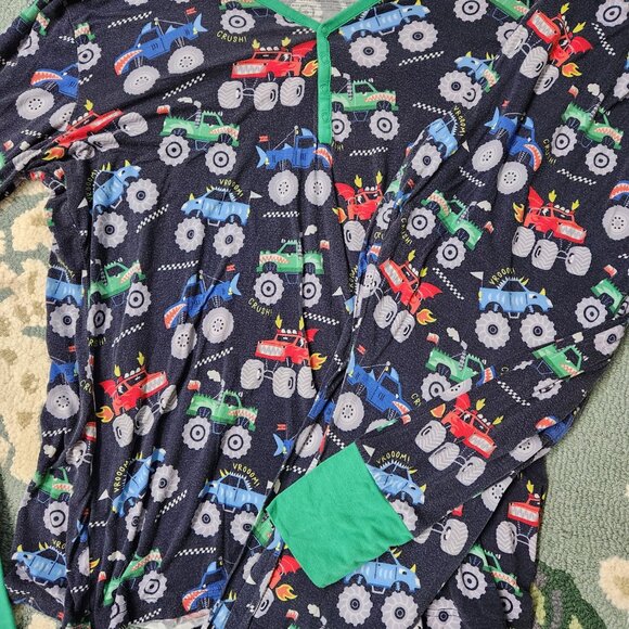 Little Sleepies women's monster truck madness long sleeve pants pajamas large - Picture 2 of 2